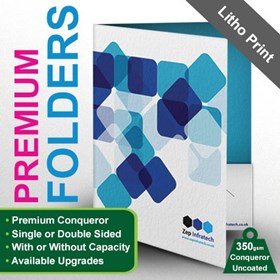 Print Design Portfolio: Premium conqueror folder printing